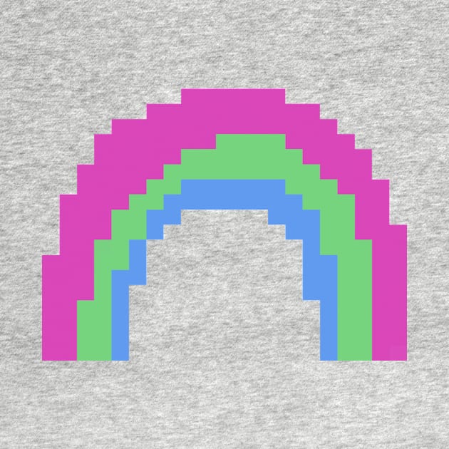 Poly Pride Rainbow Pixel Art by christinegames